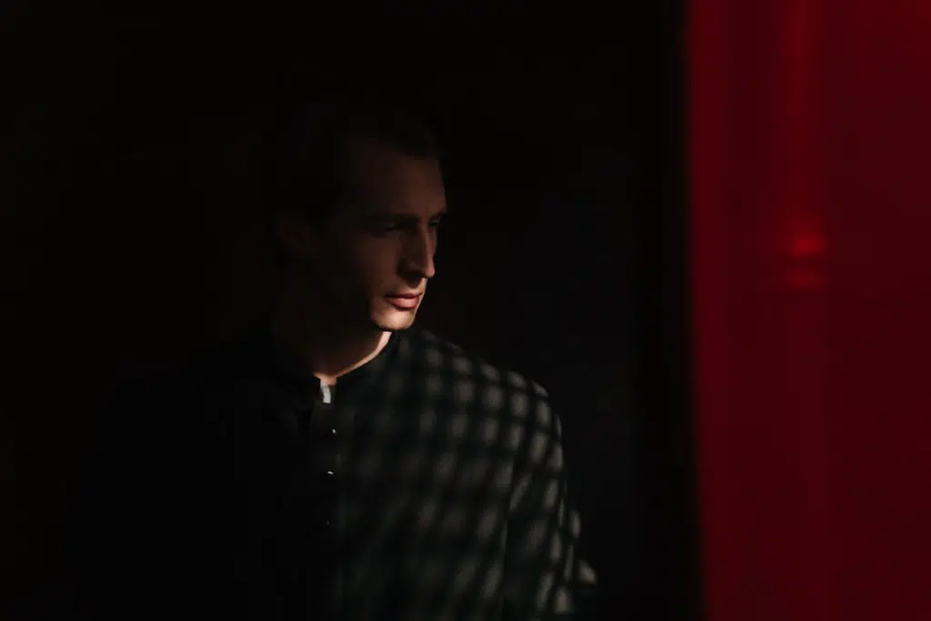 A man looking troubled