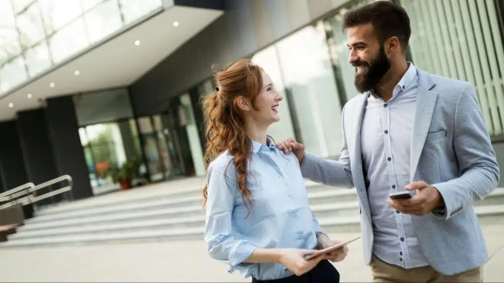 A man and woman together