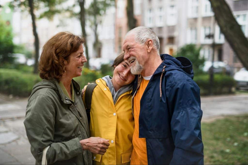  Parents with their daughter