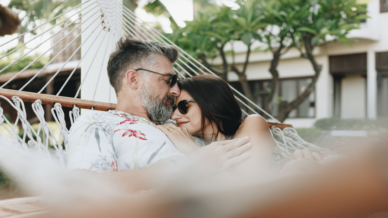 A couple on a hammock