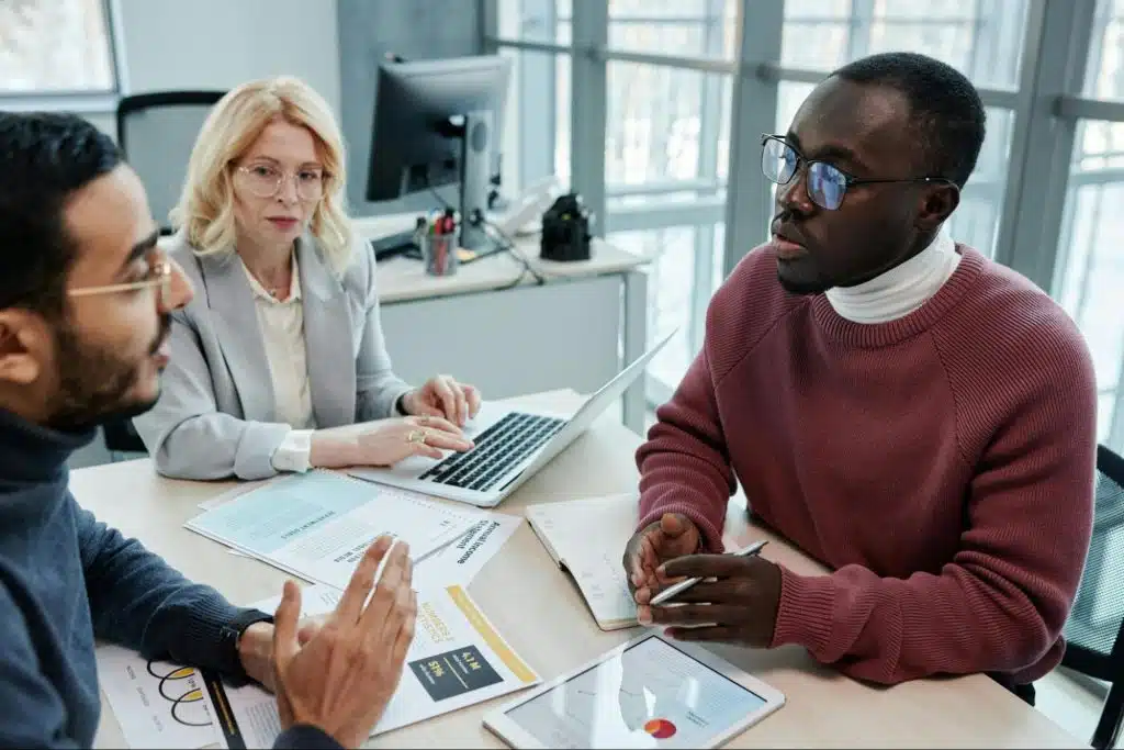 Group of people talking