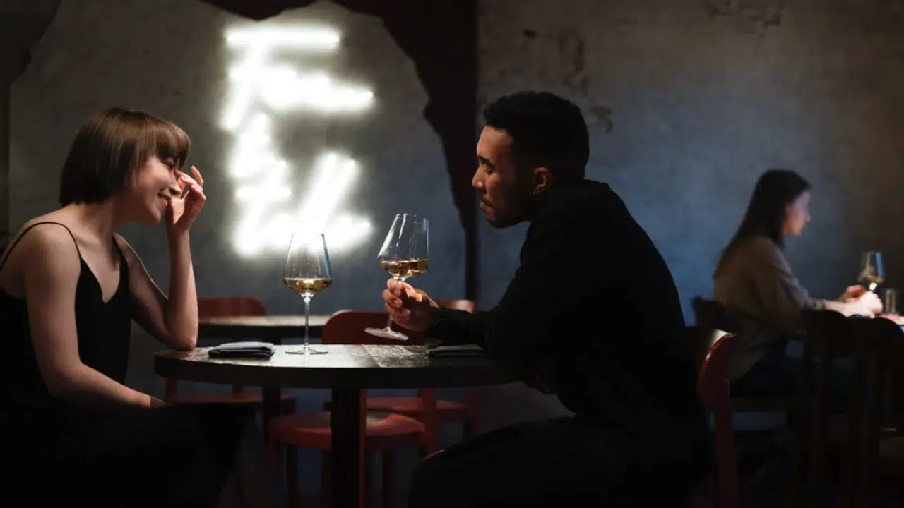 A couple on a date