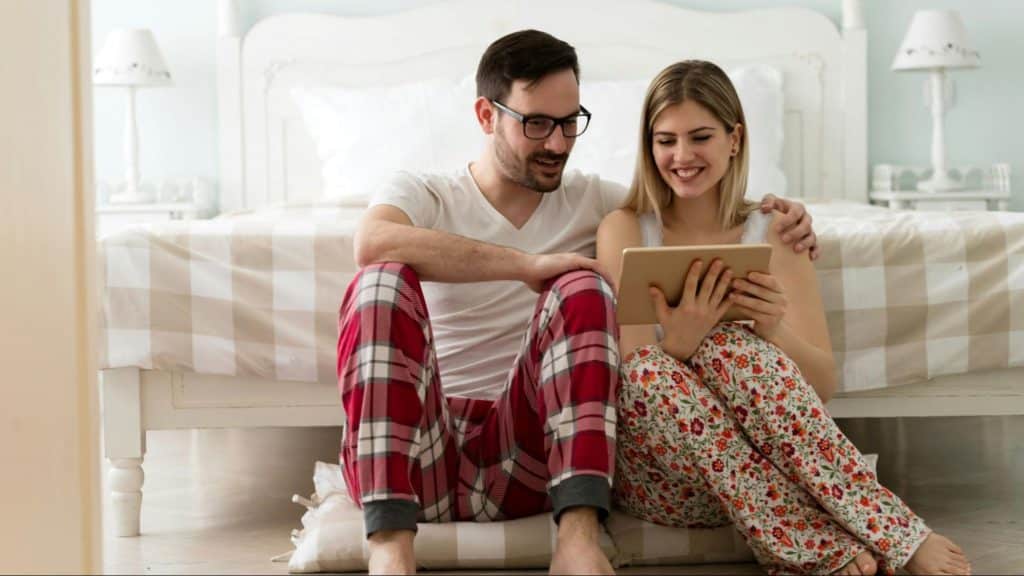 A man supporting woman with her interest