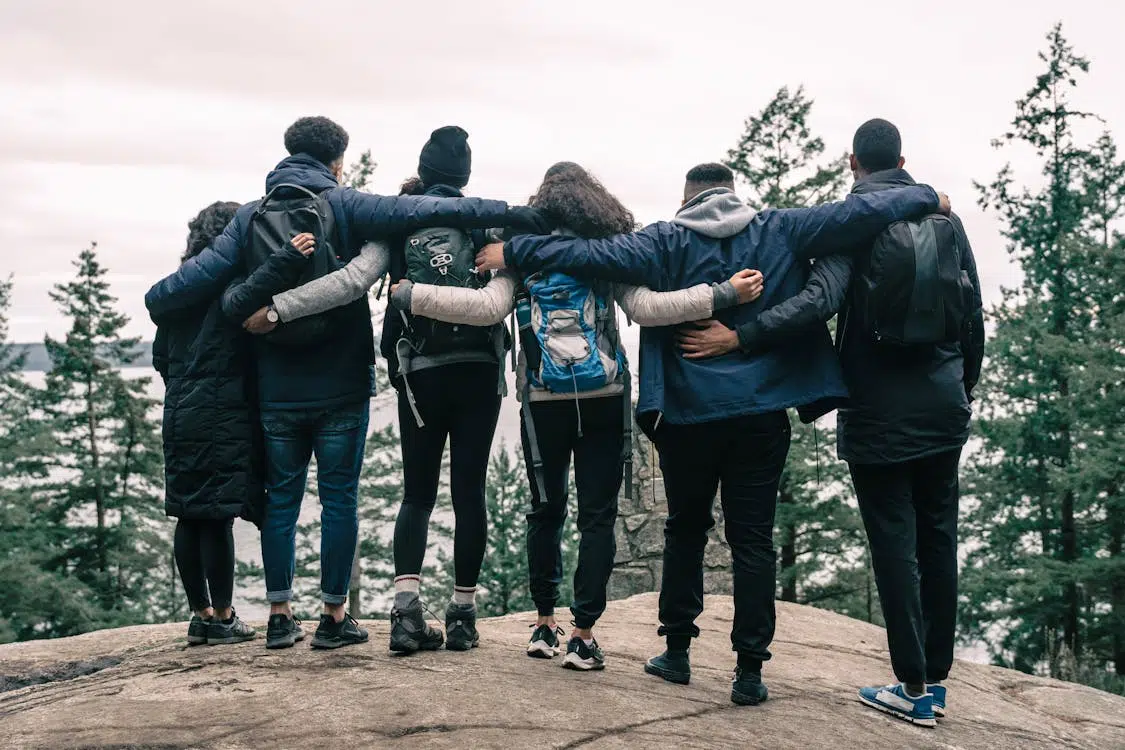 People after hiking