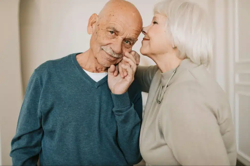 A man and woman together 