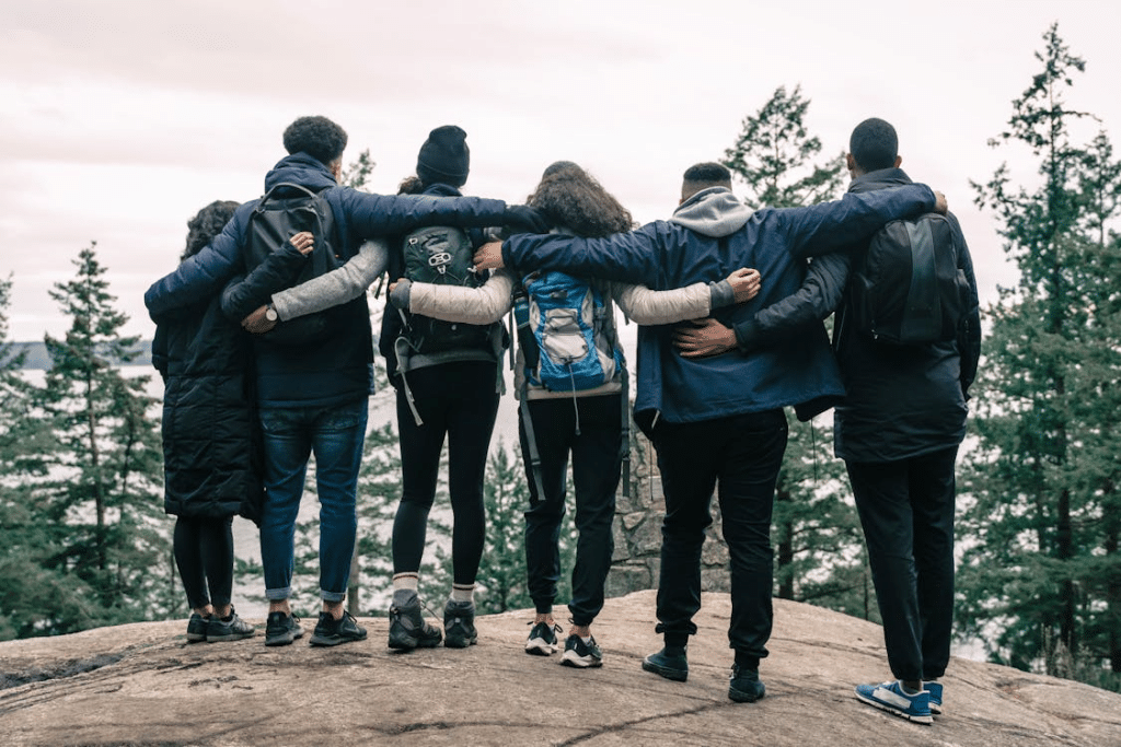 People after hiking