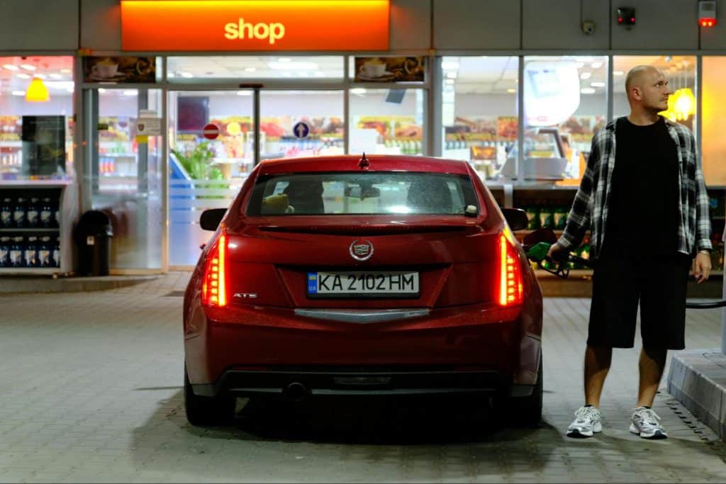 Man at the gas station
