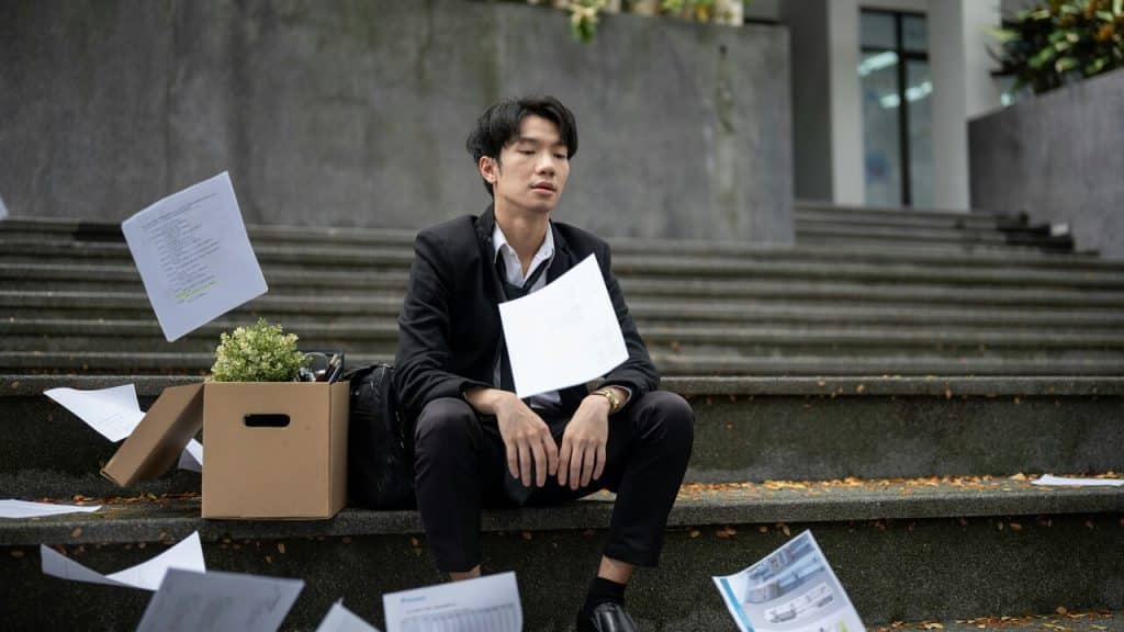 A man who just left his job