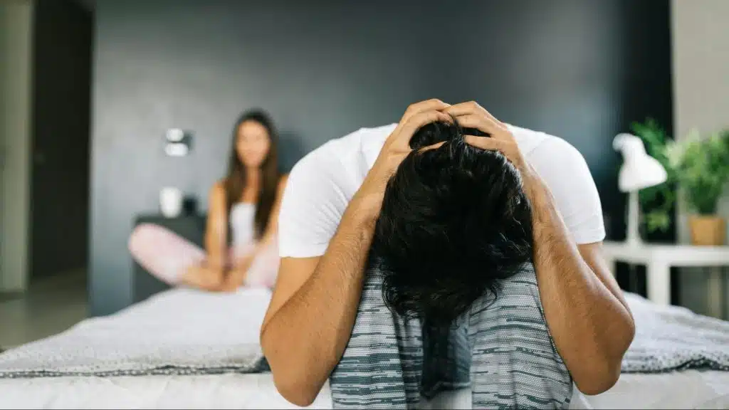 A man feeling down
