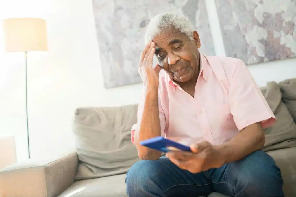 A man holding a phone 