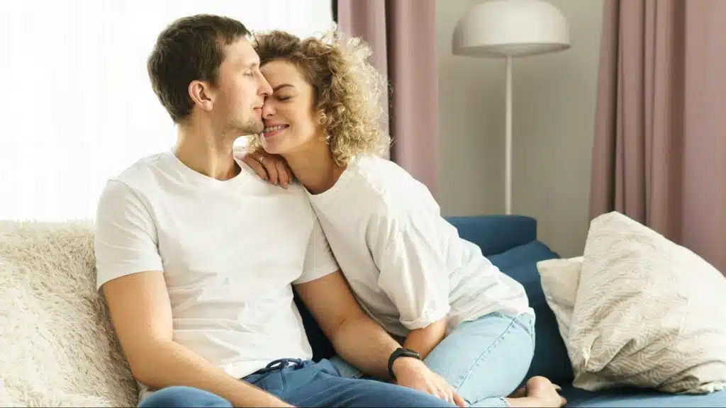 A man and woman together