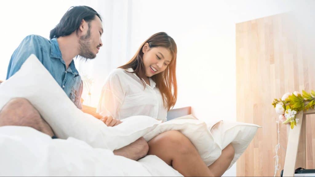 A woman sharing what she learned from a man
