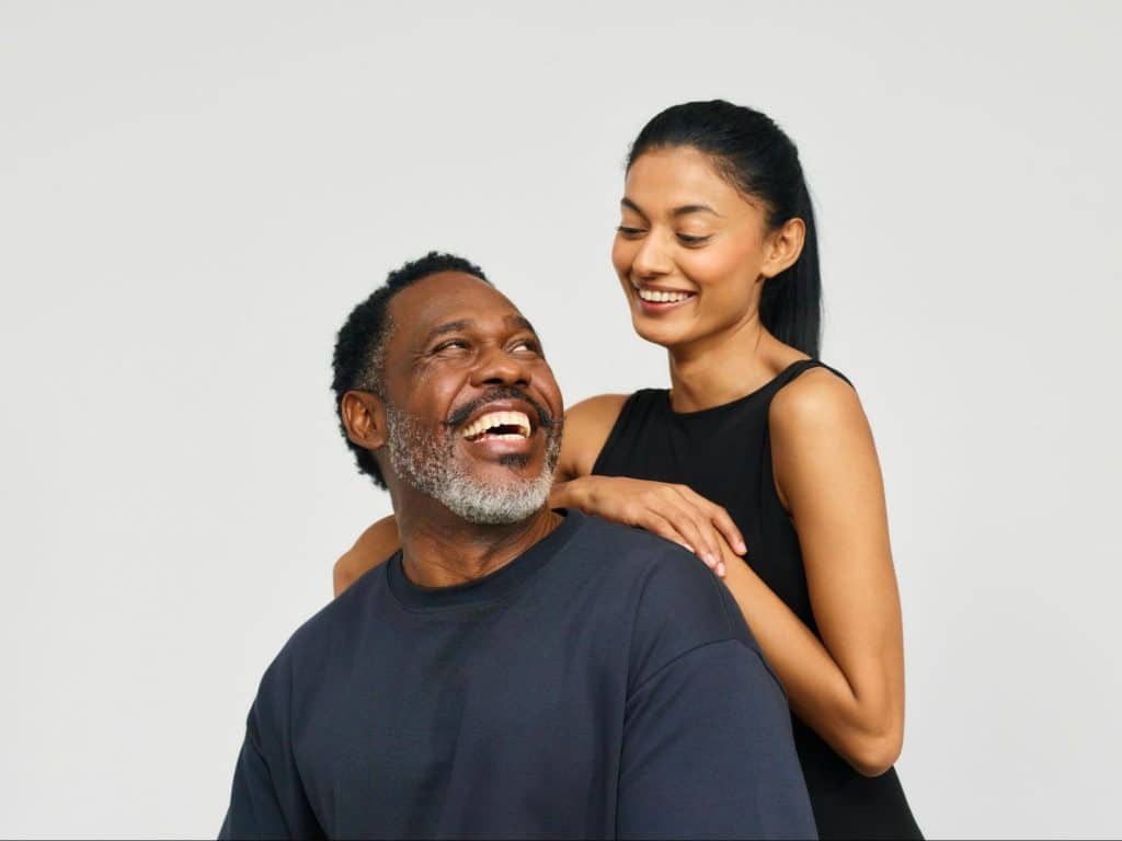 A picture of a father and his daughter
