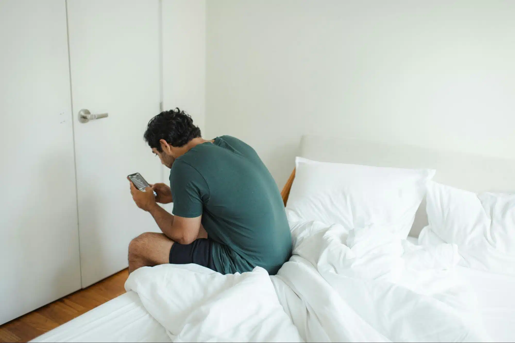 A man using a phone