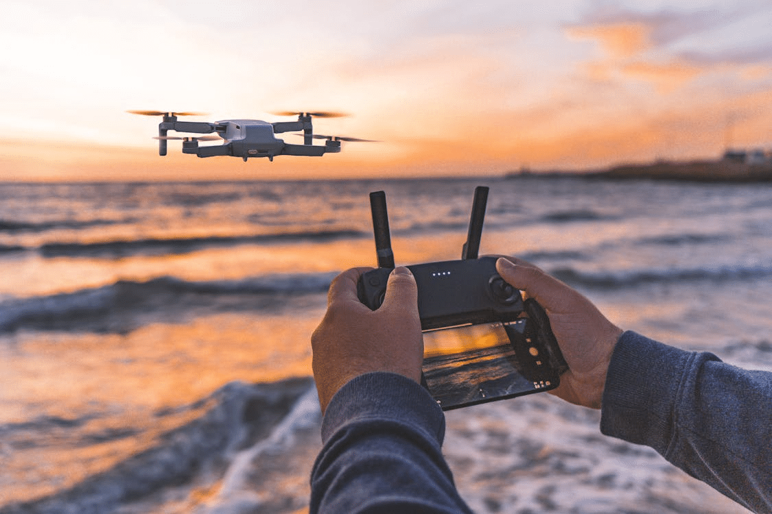 A photo of a drone