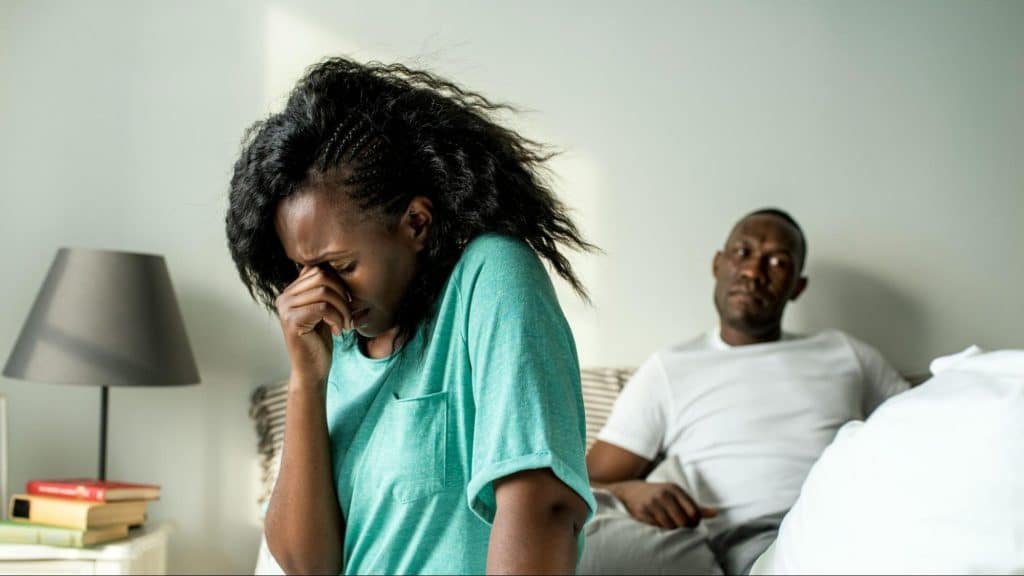 A man does not want to listen to woman