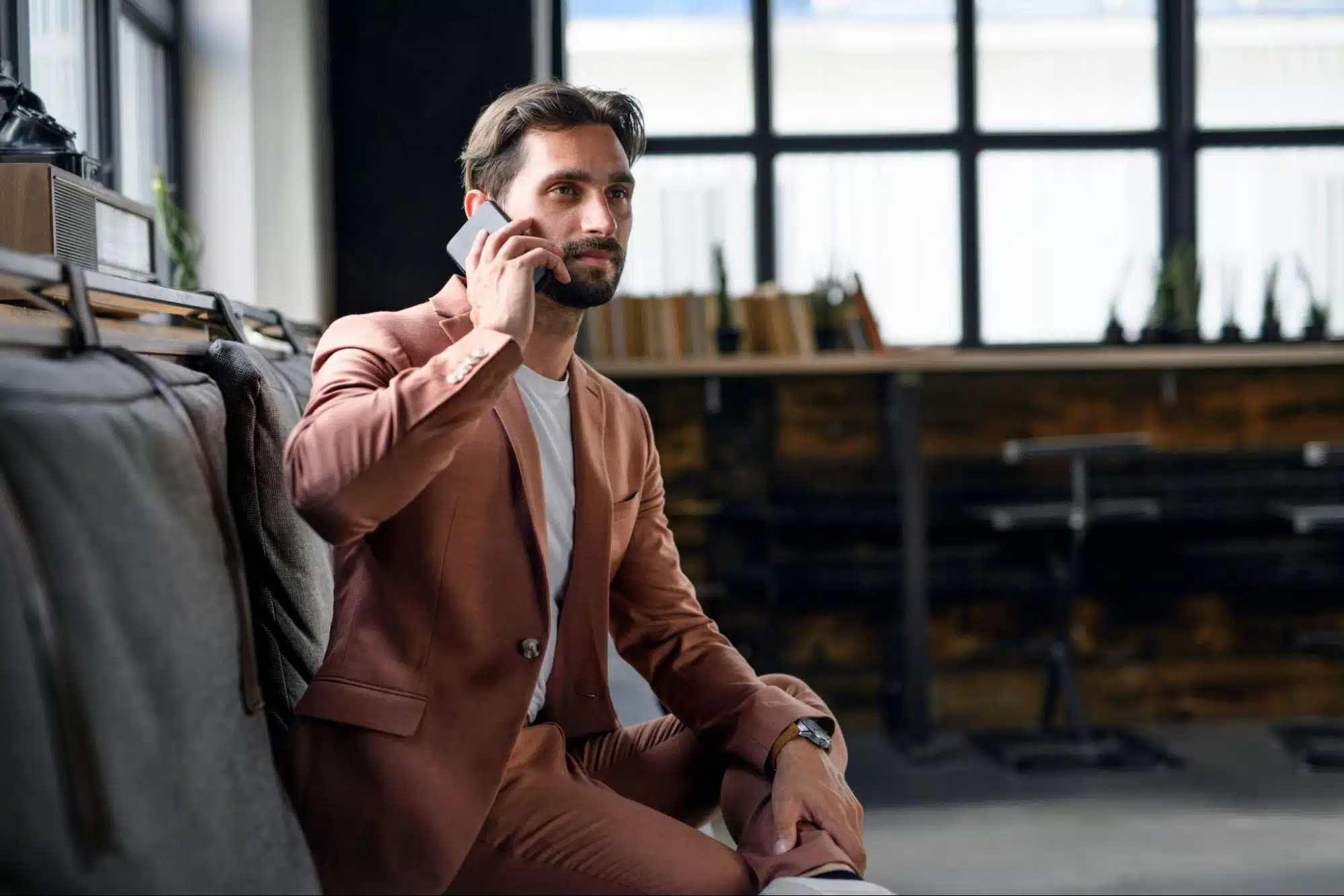 A man wearing a suit