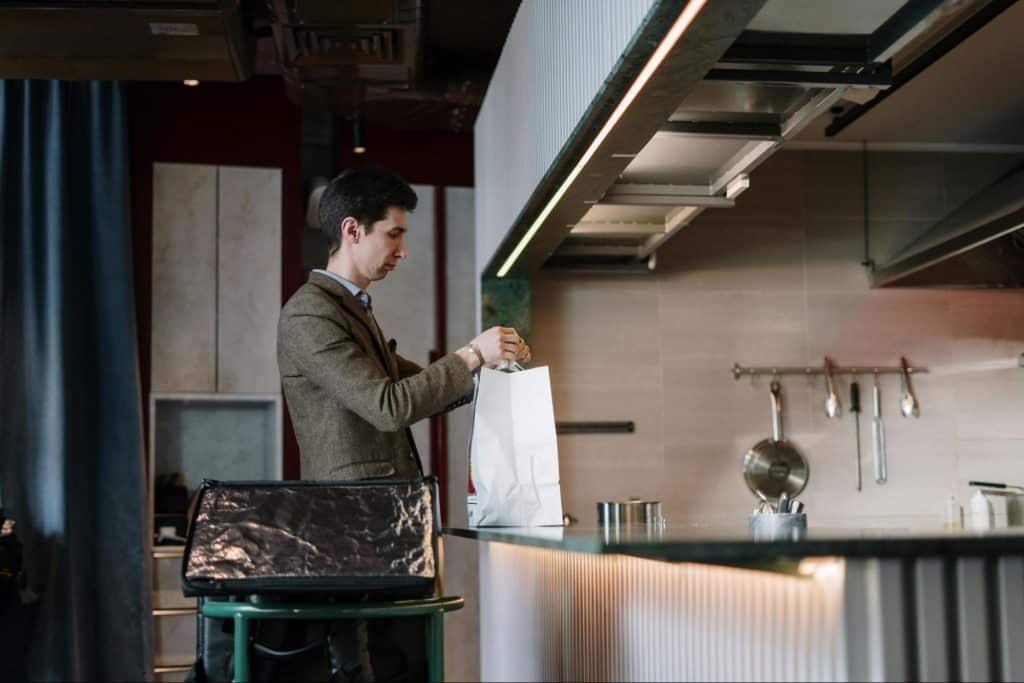 A man at the kitchen 