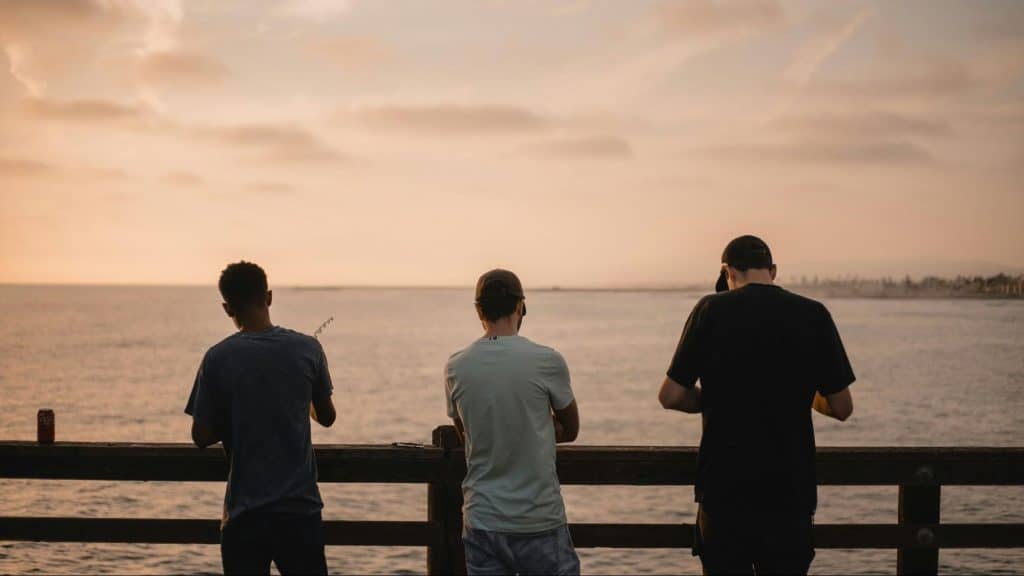 Men fishing