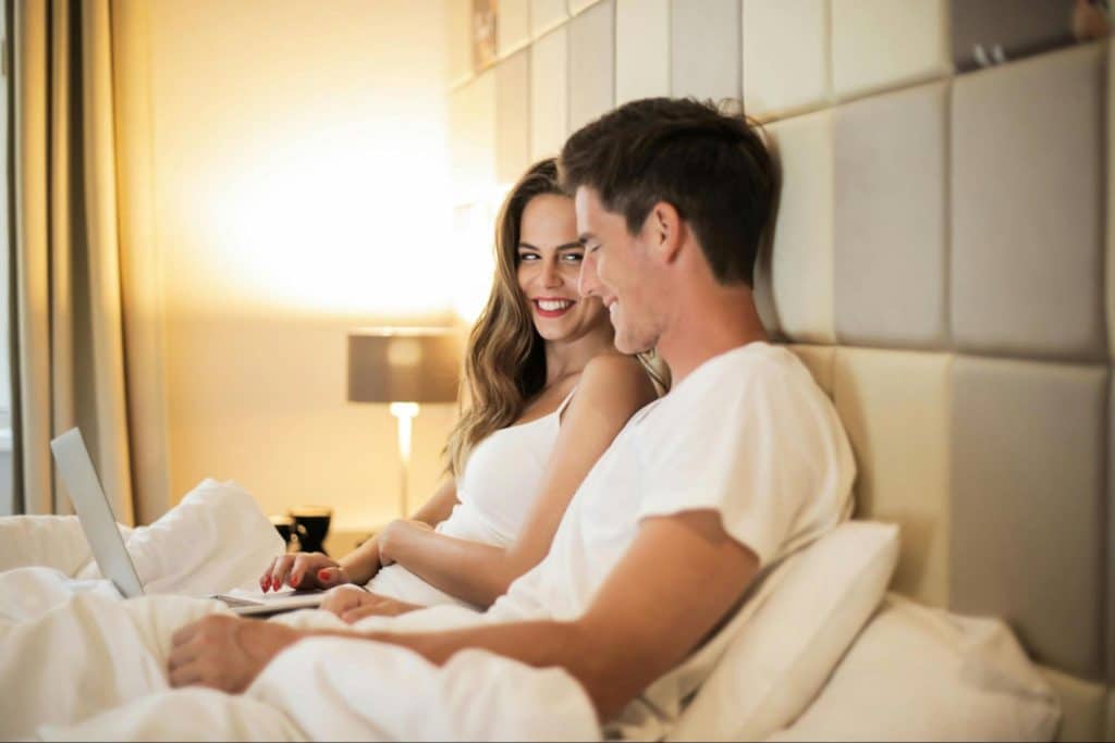A man and woman together