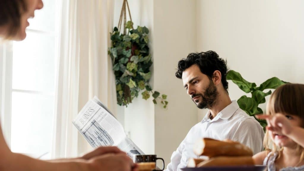 A man not talking to woman