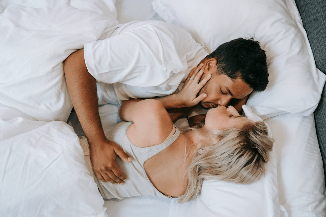 A couple being intimate
