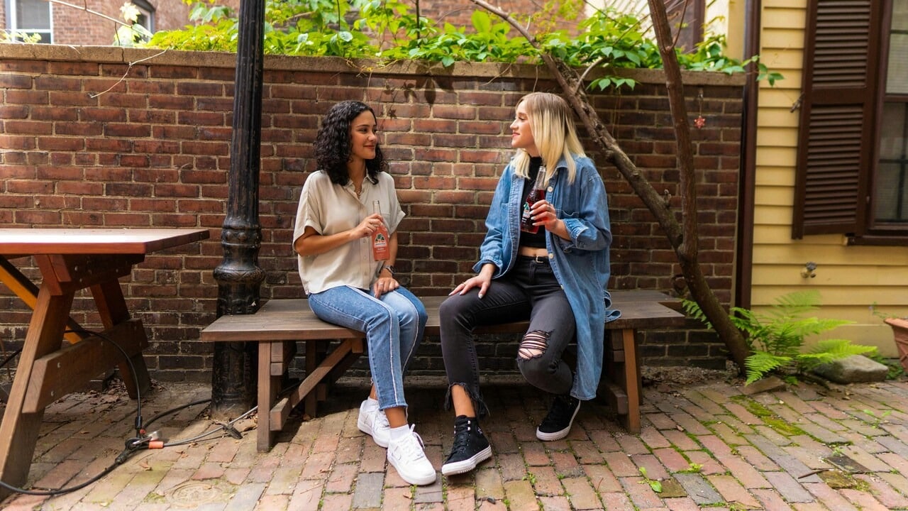 Two friends talking