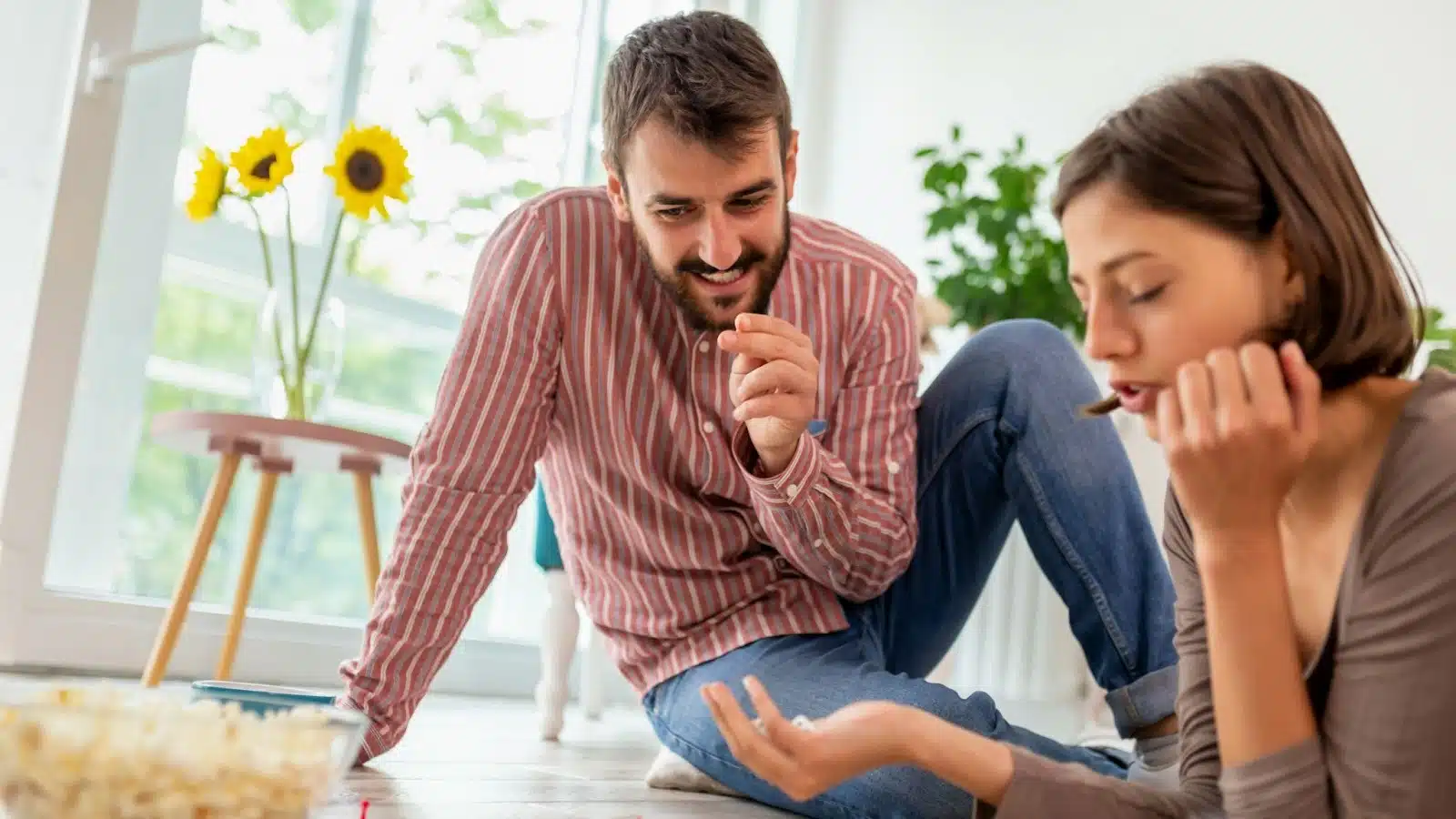 A man and woman having a bond