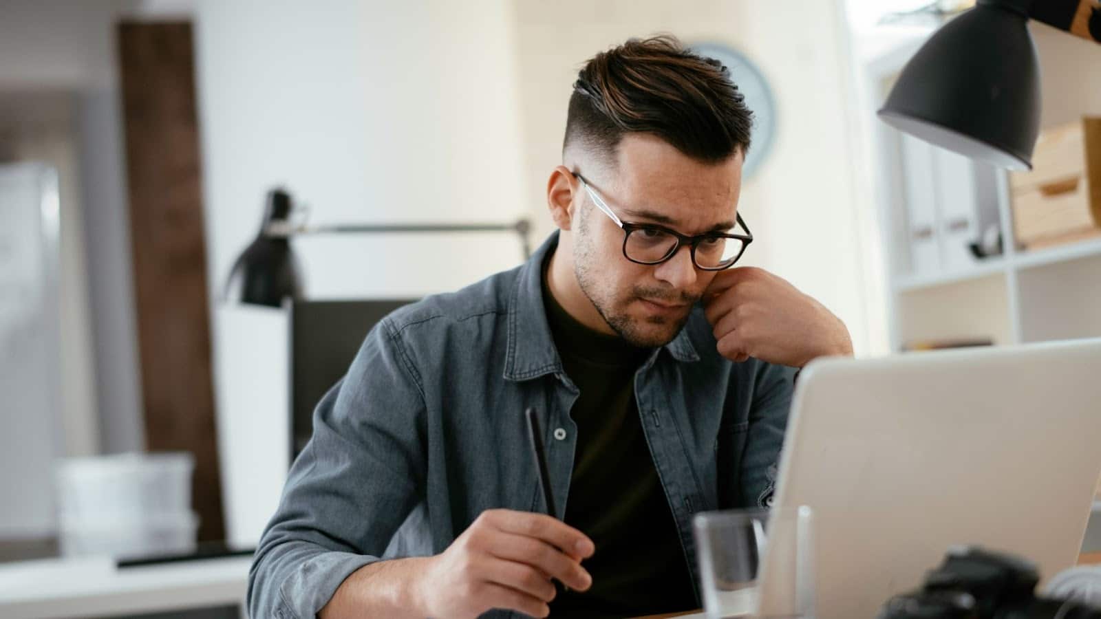A man thinking of a backup plan