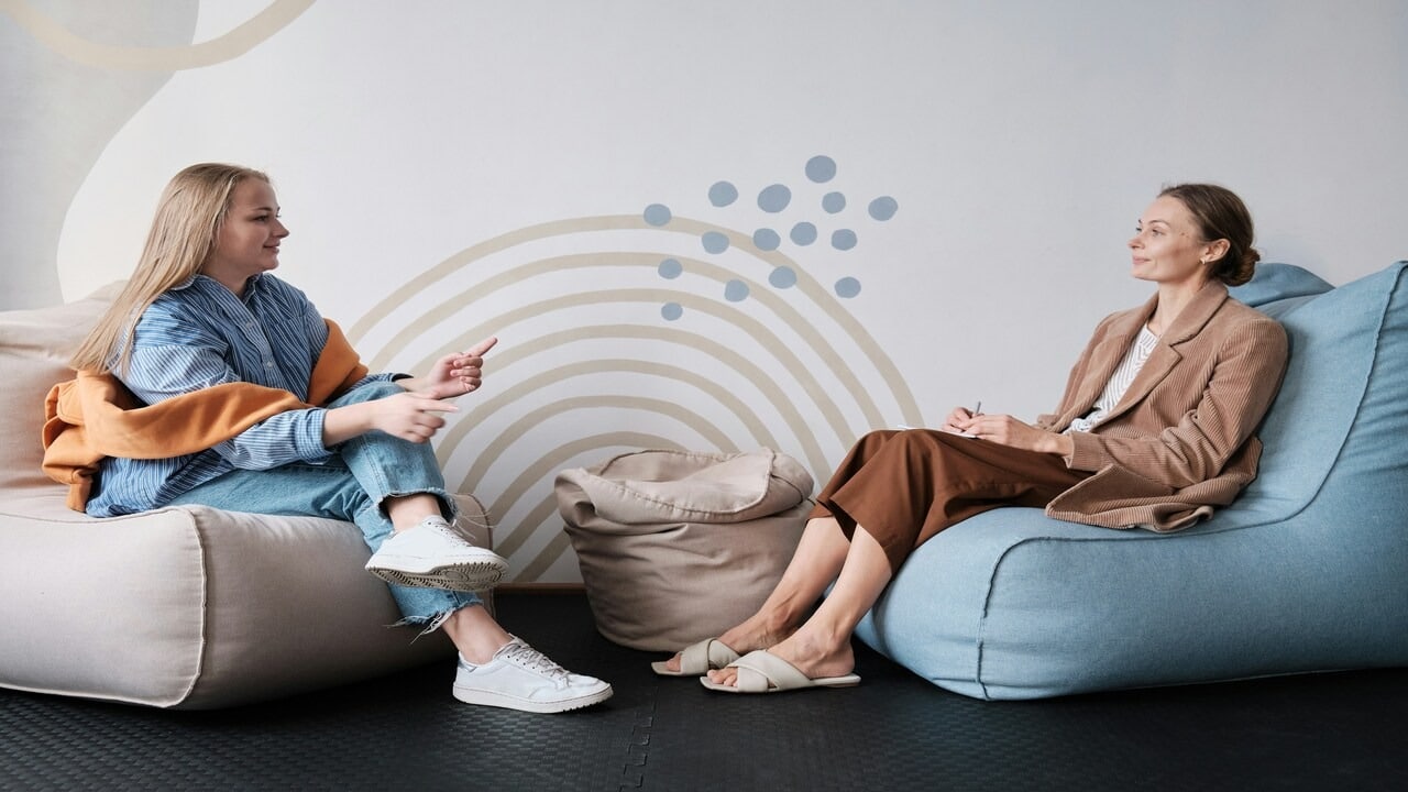 A woman in therapy