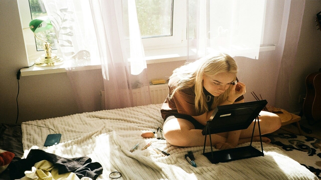 A woman getting ready for a date