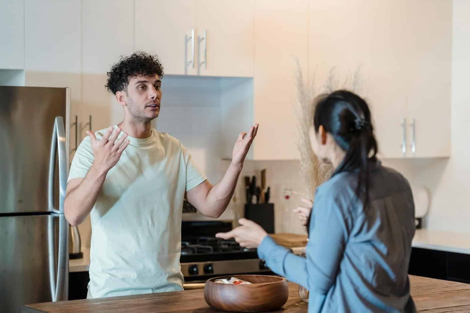 A man asking a woman