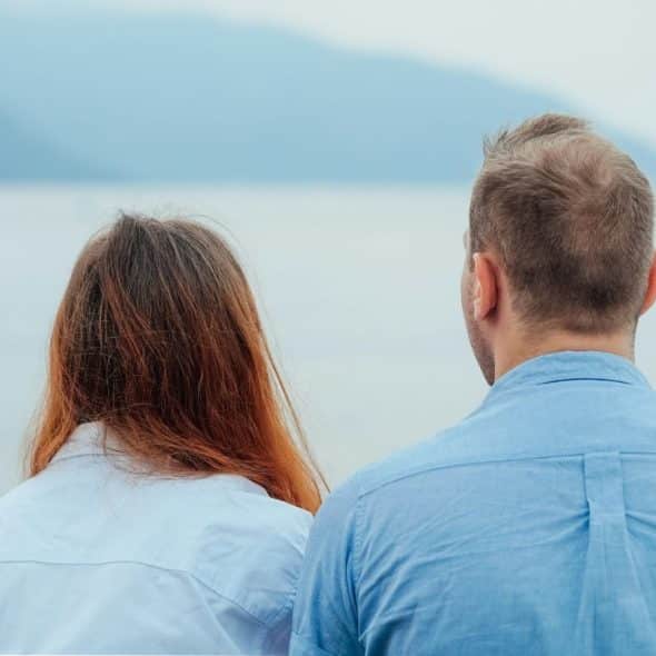 A man and a woman together