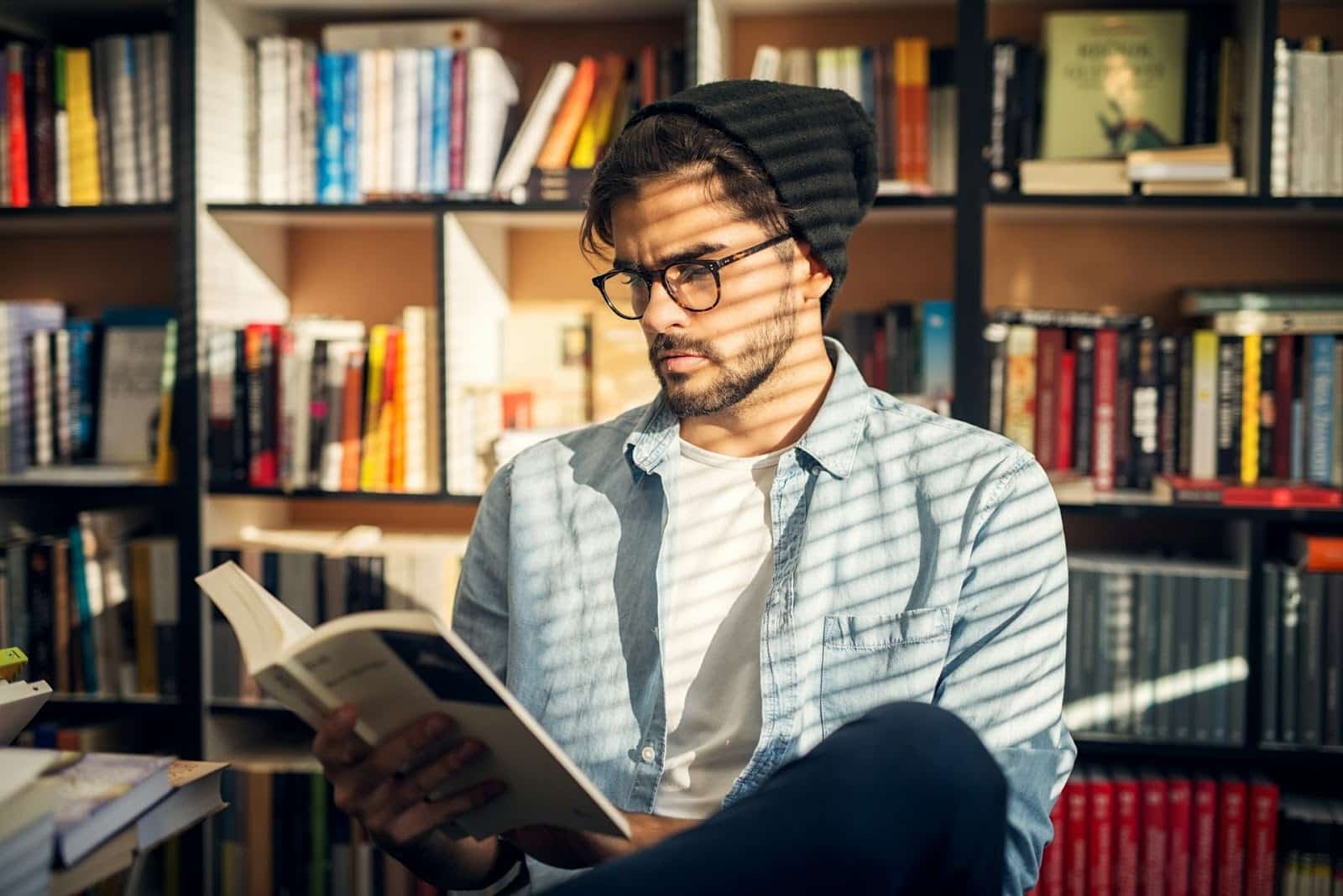 A man with a neutral expression