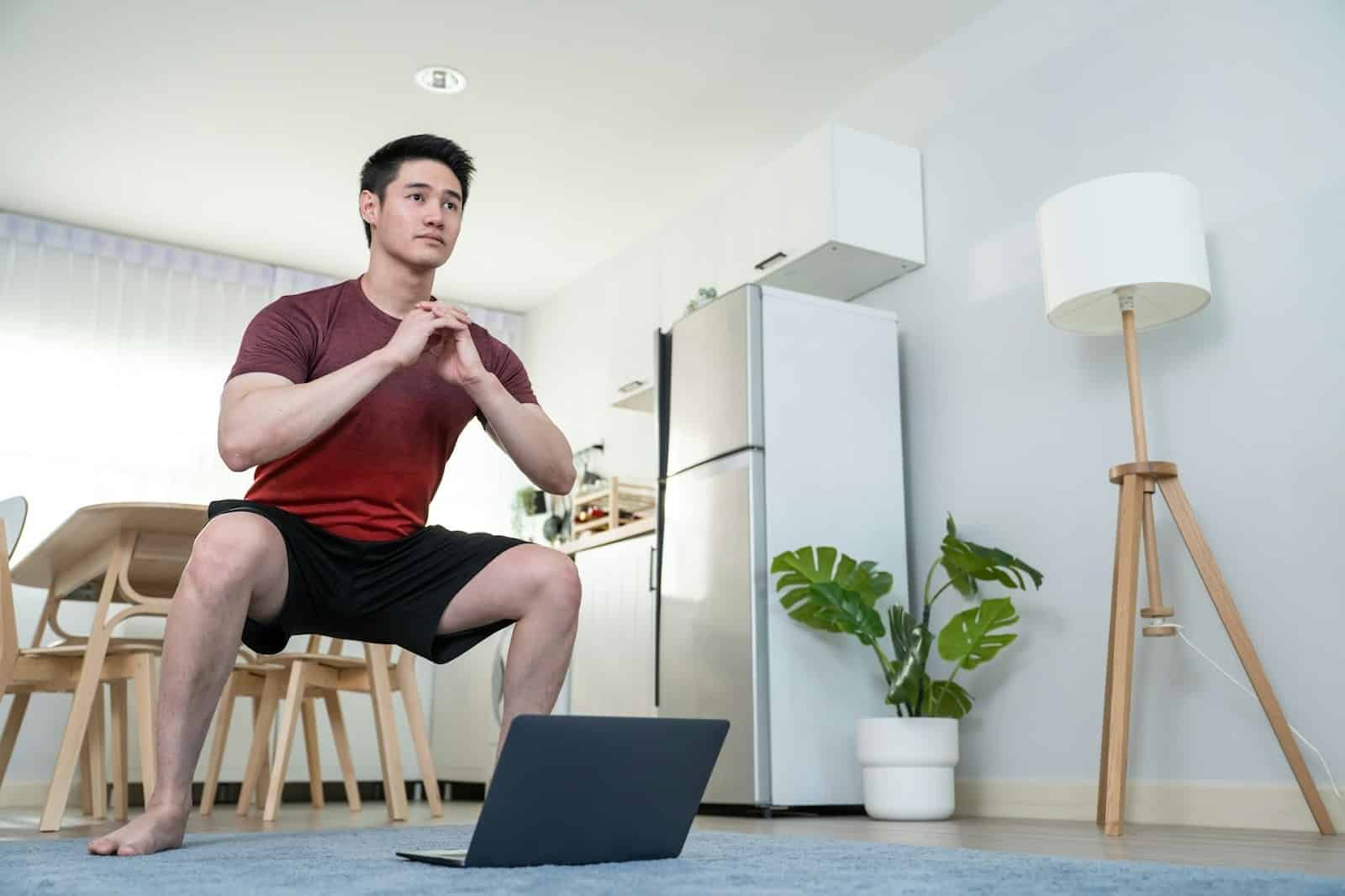 A man working out indoor