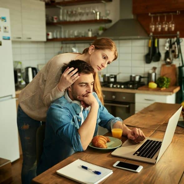 A woman trying to apologize