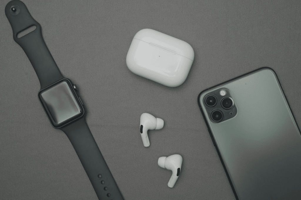 A photo of gadget and accessories