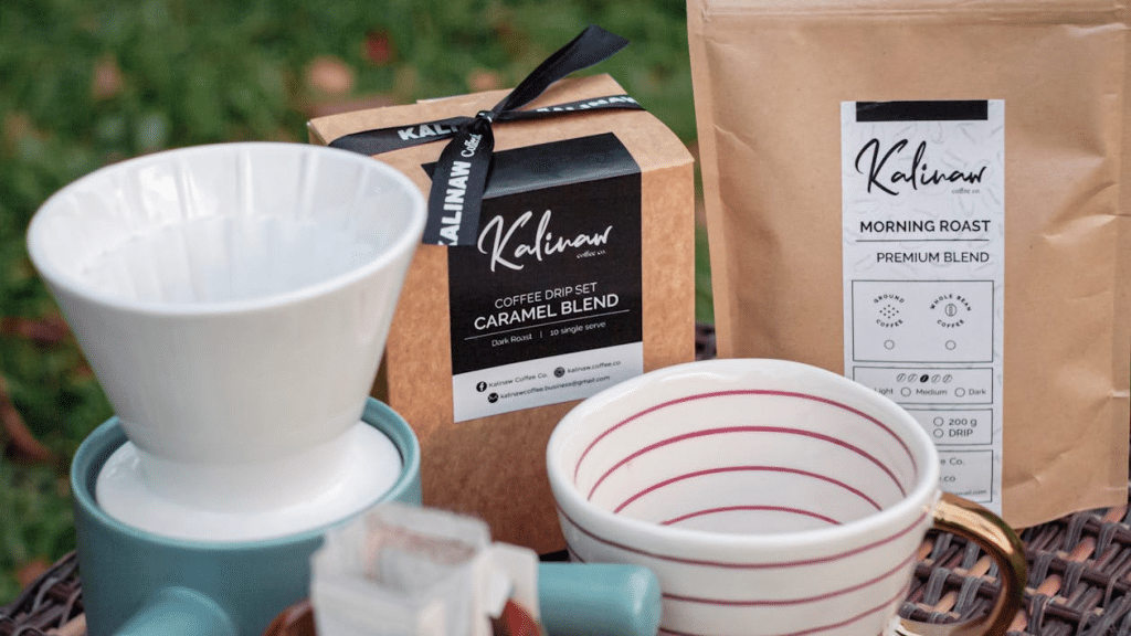 A photo premium coffee and a mug