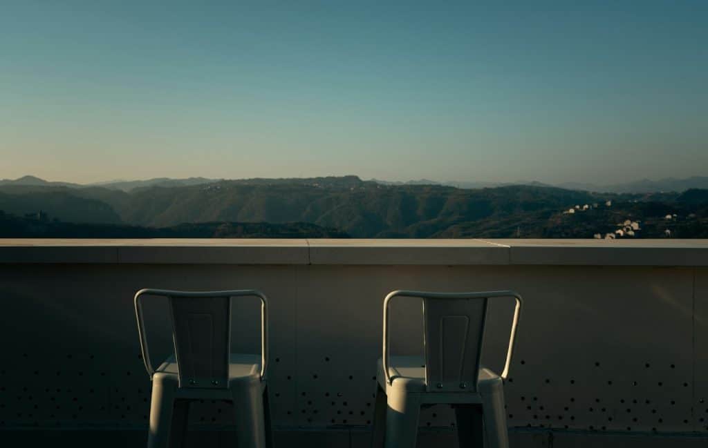 two empty chairs