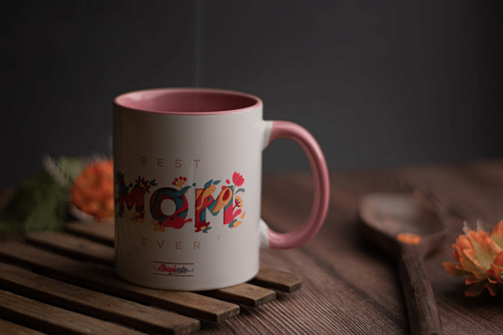 A photo of a personalized mug
