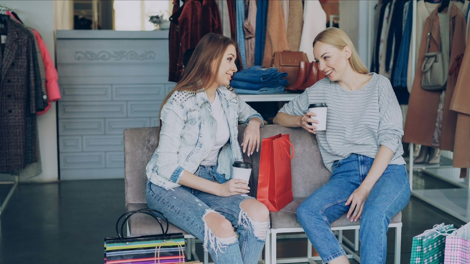 A woman with her friend