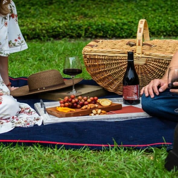 A couple on a picnic date