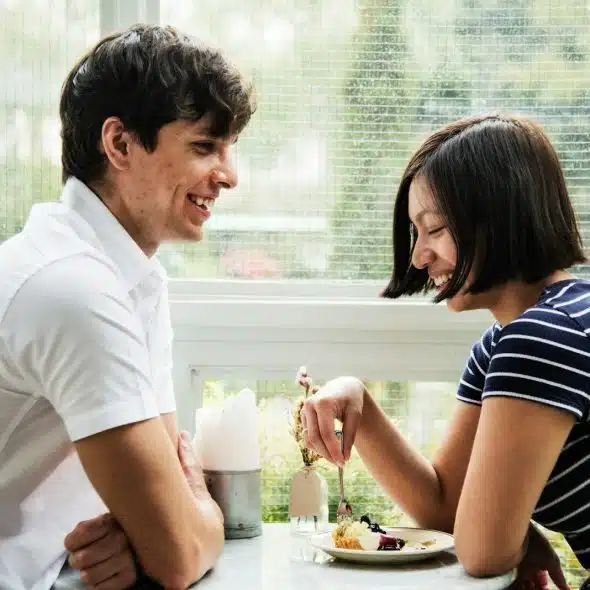 couple talking