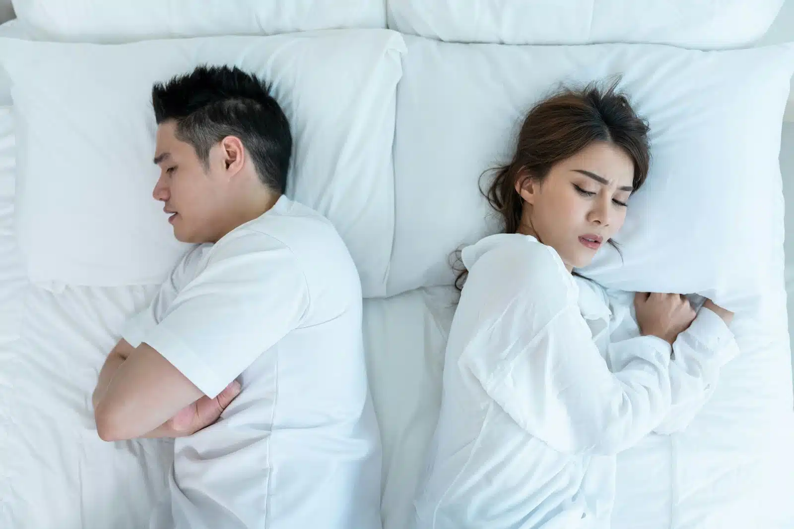 distant couple indoors