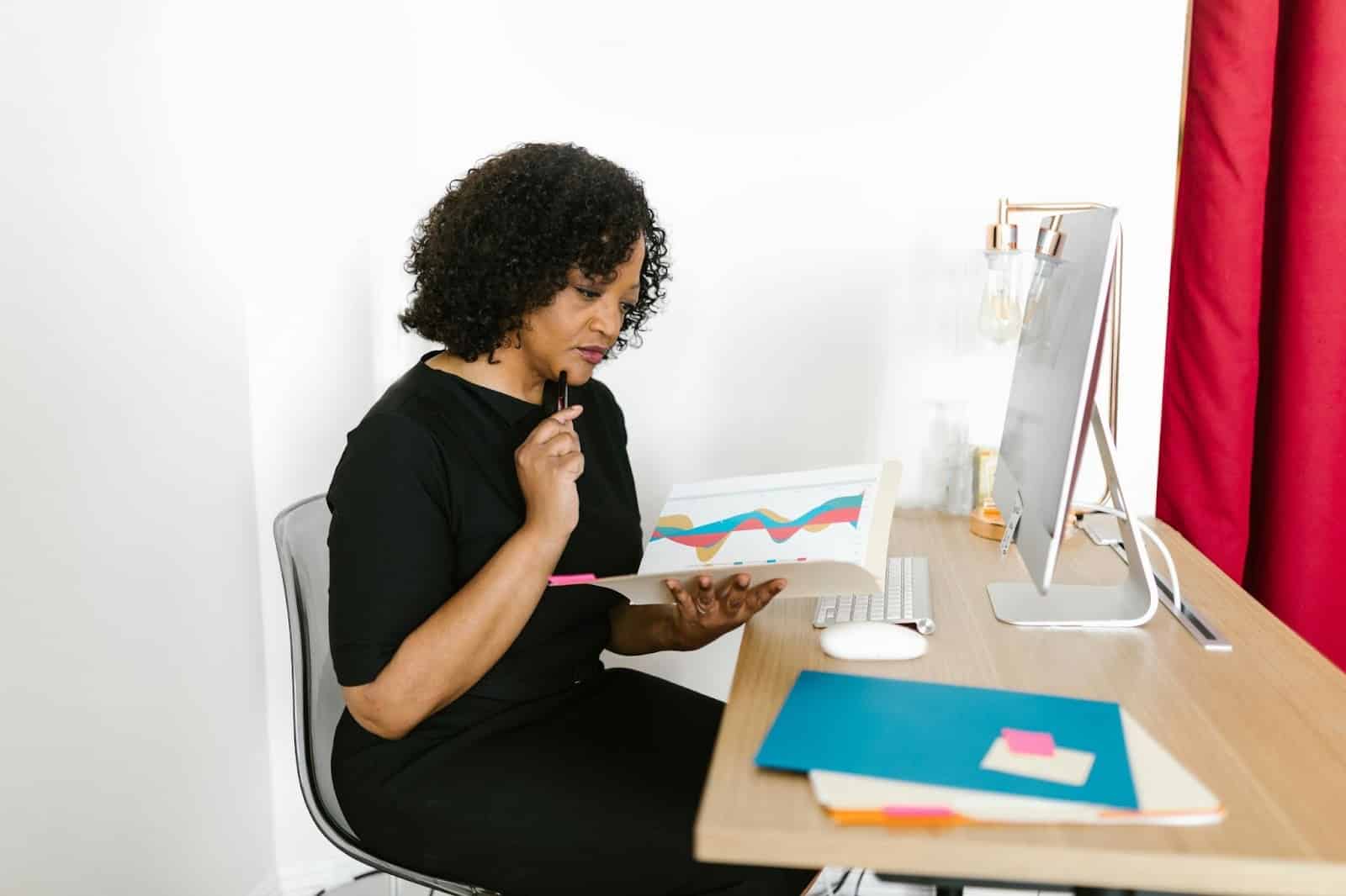 Woman working
