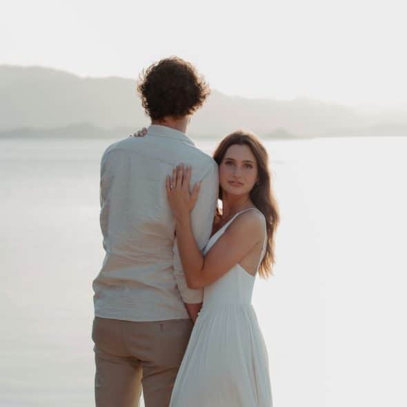 engaged couple