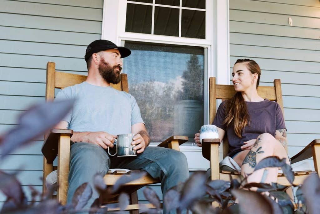 couple serious conversation