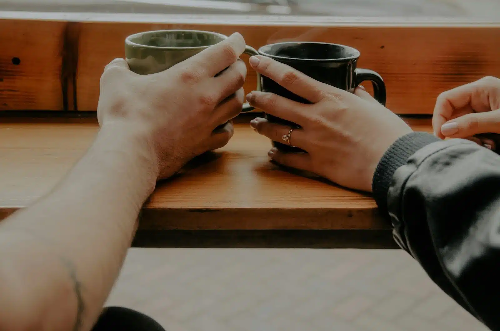 couple close conversation