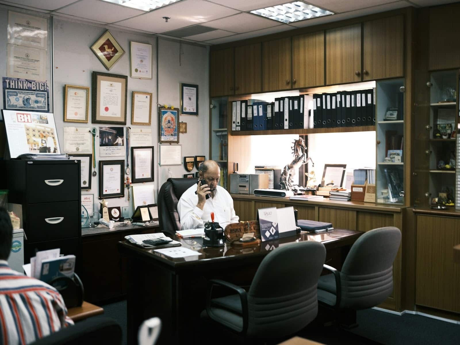 stressed man office
