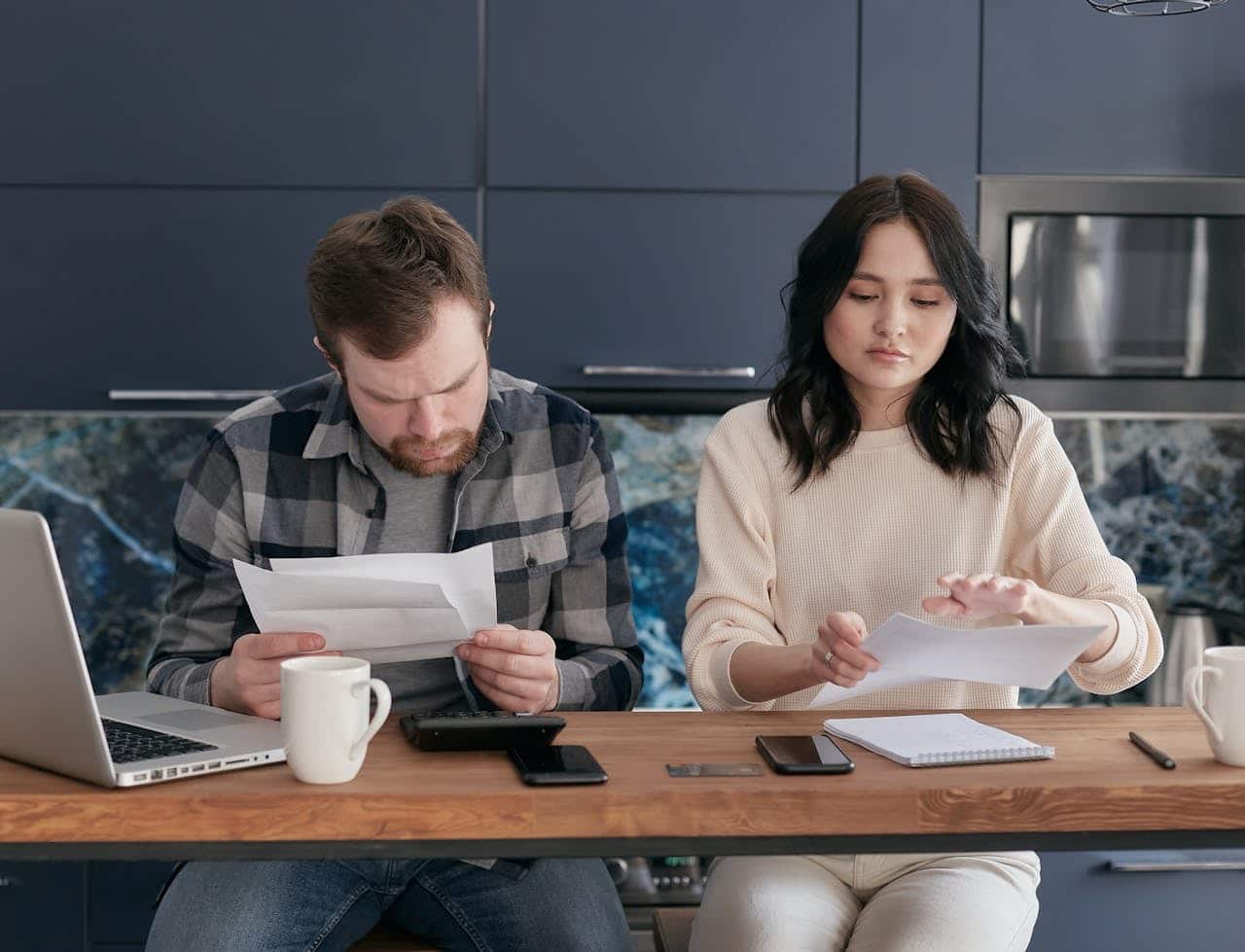 couple discussing finances